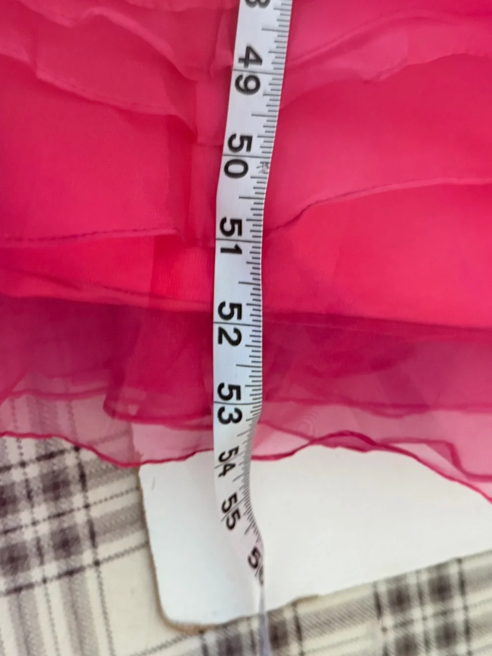 May Queen Couture Vintage Strapless Barbie Hot Pink Beaded Ruffle Gown NWOT 6 - Picture 8 of 16